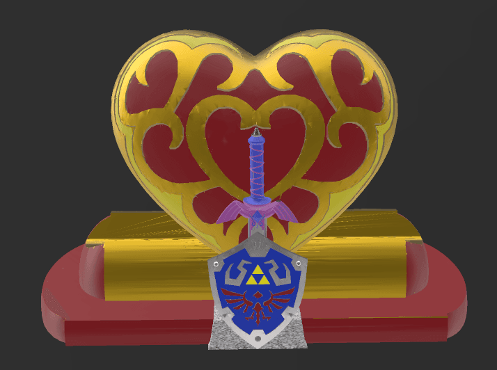 zelda switch display 3d model