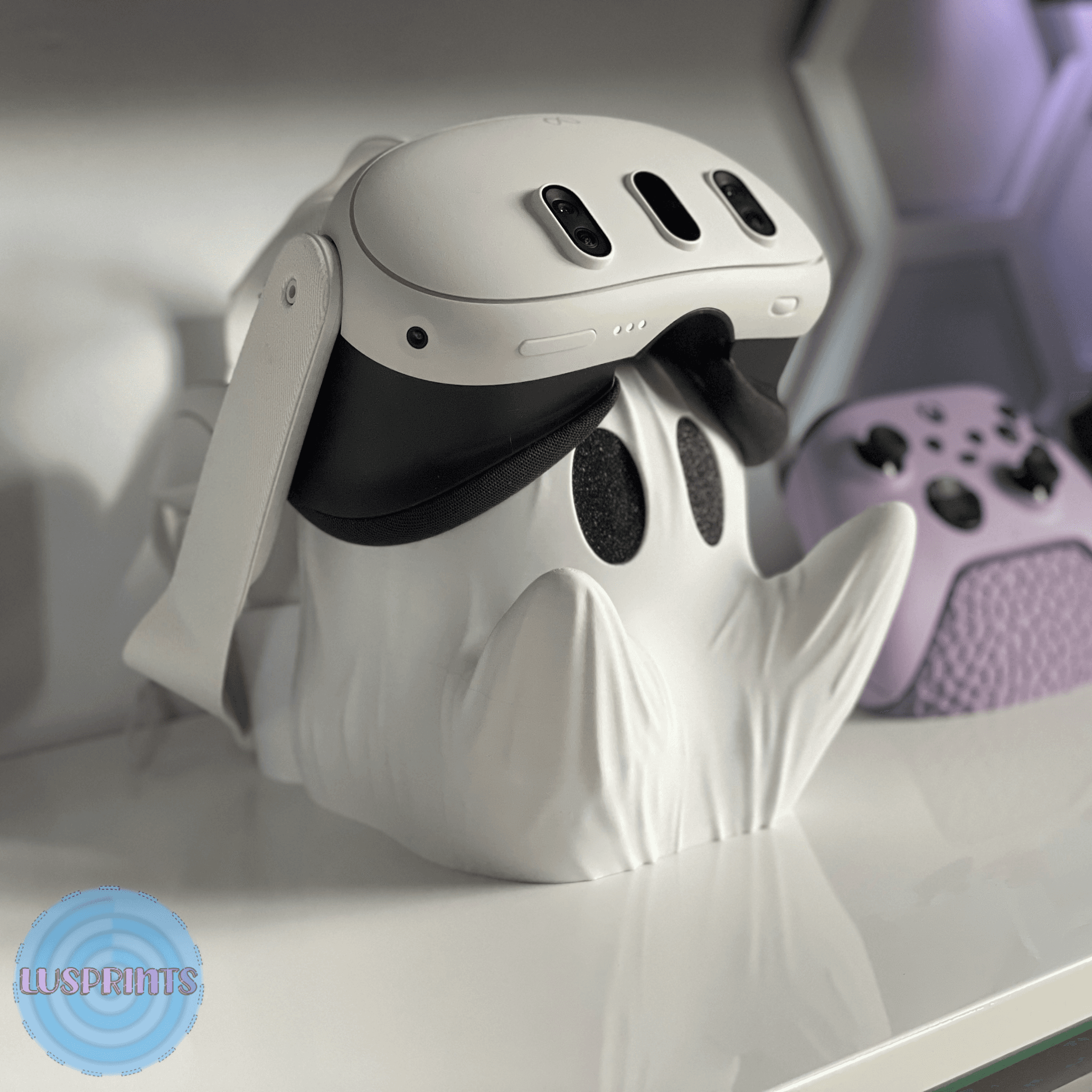 Ghost Meta Quest 3 Holder 👻 3d model