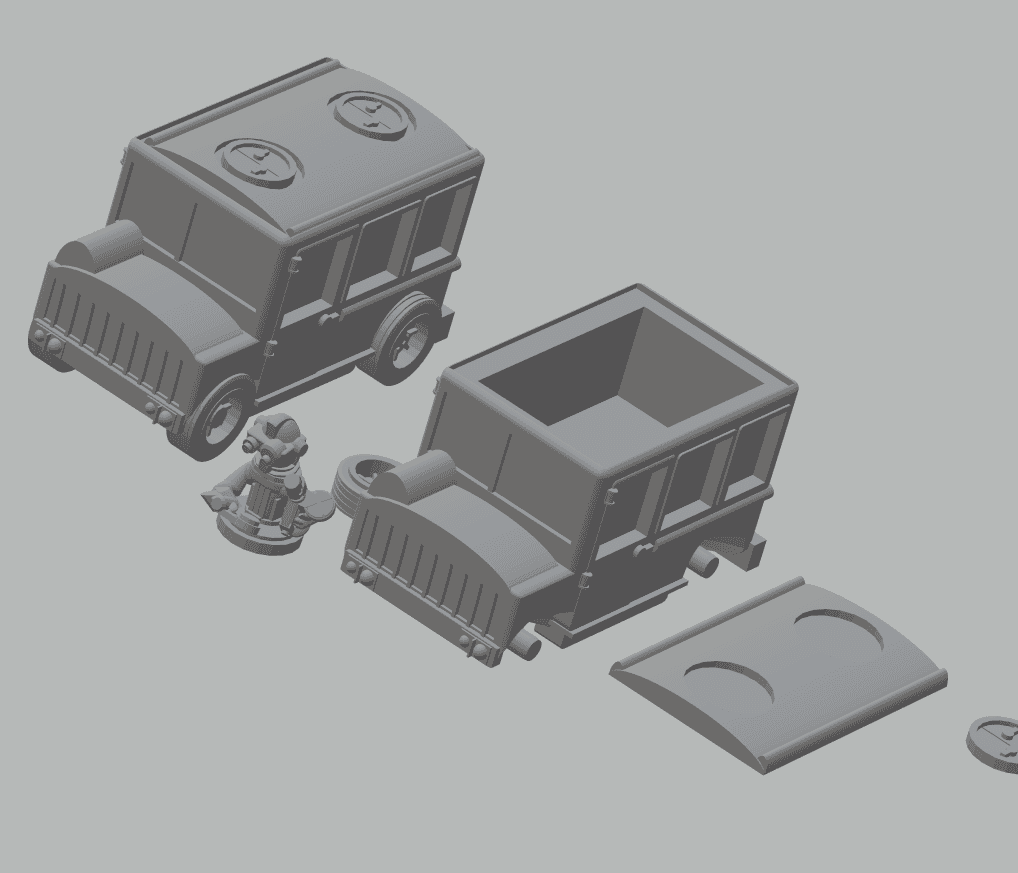 FHW: Stellar Coalition Corps Troop Carrier bus 3d model