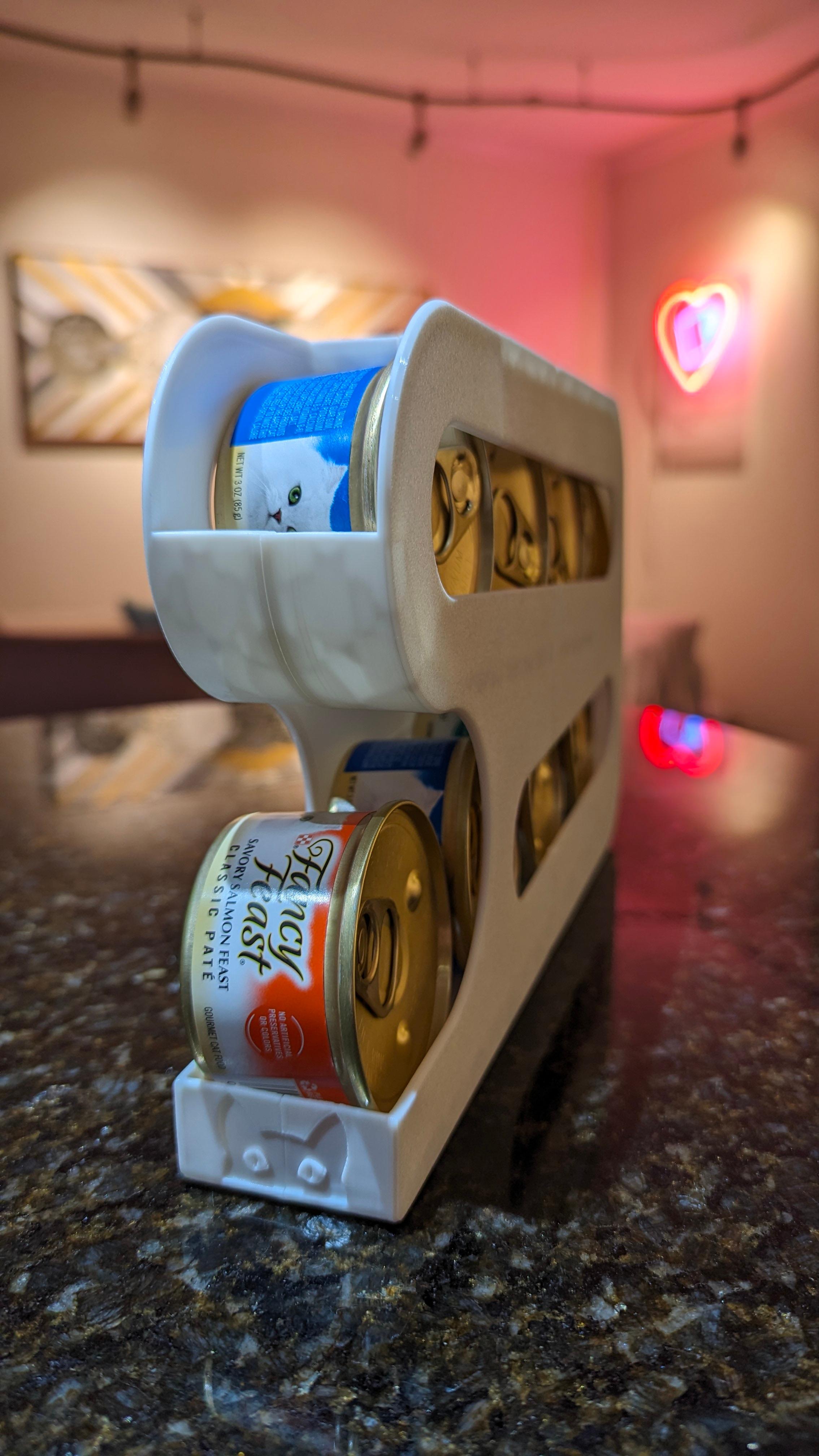 Cat Food Can Dispenser - 8 Can Capacity 3d model