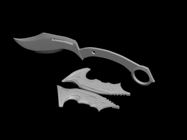 Legion Cosplay knife 3d model