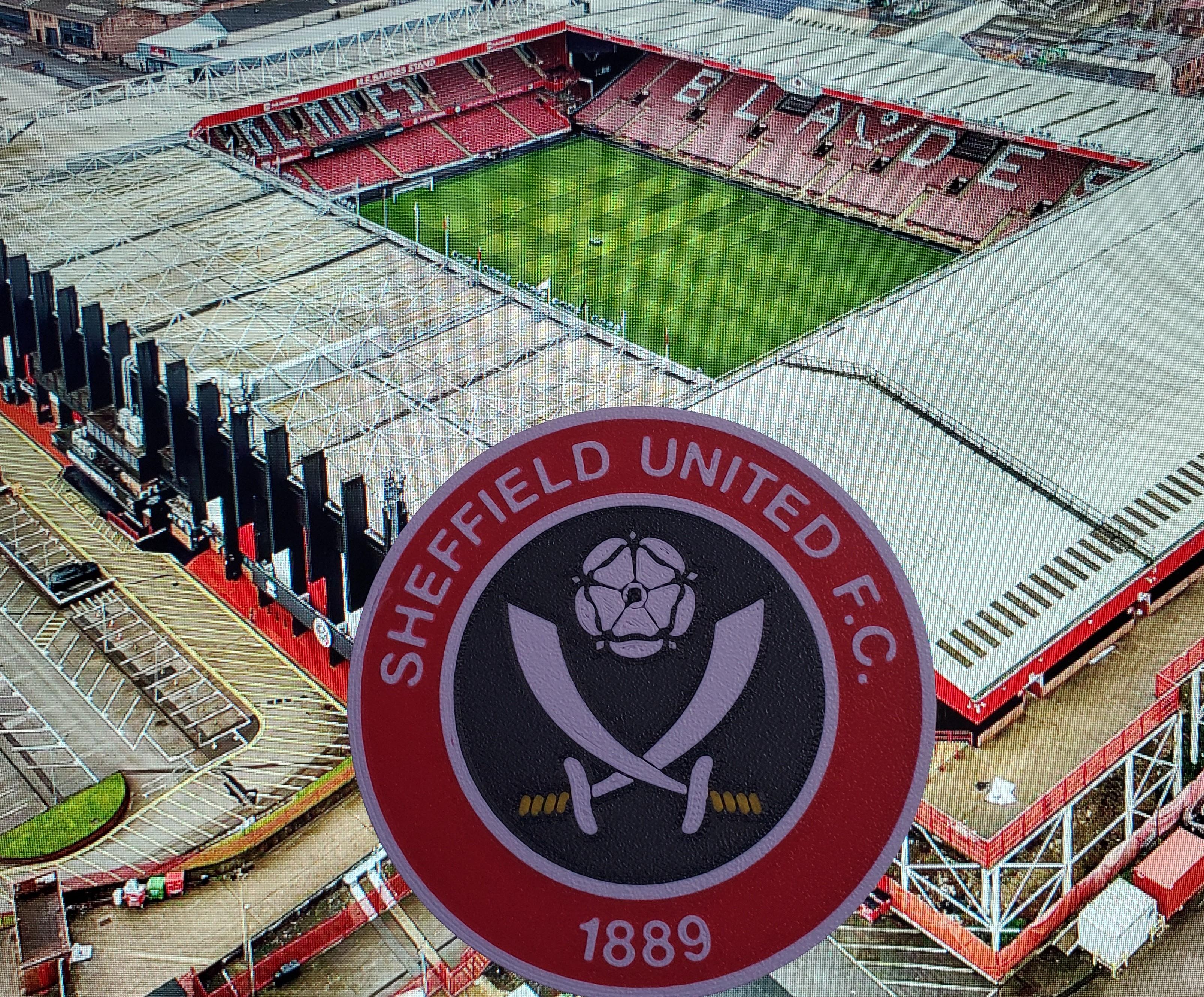 AMS / MMU Sheffield United FC coaster or plaque  3d model