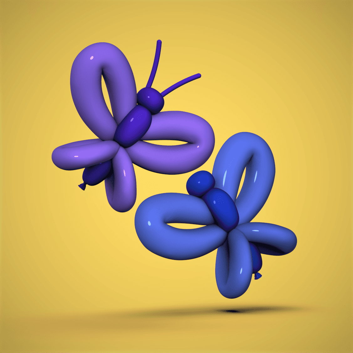 Balloon Butterfly 3d model