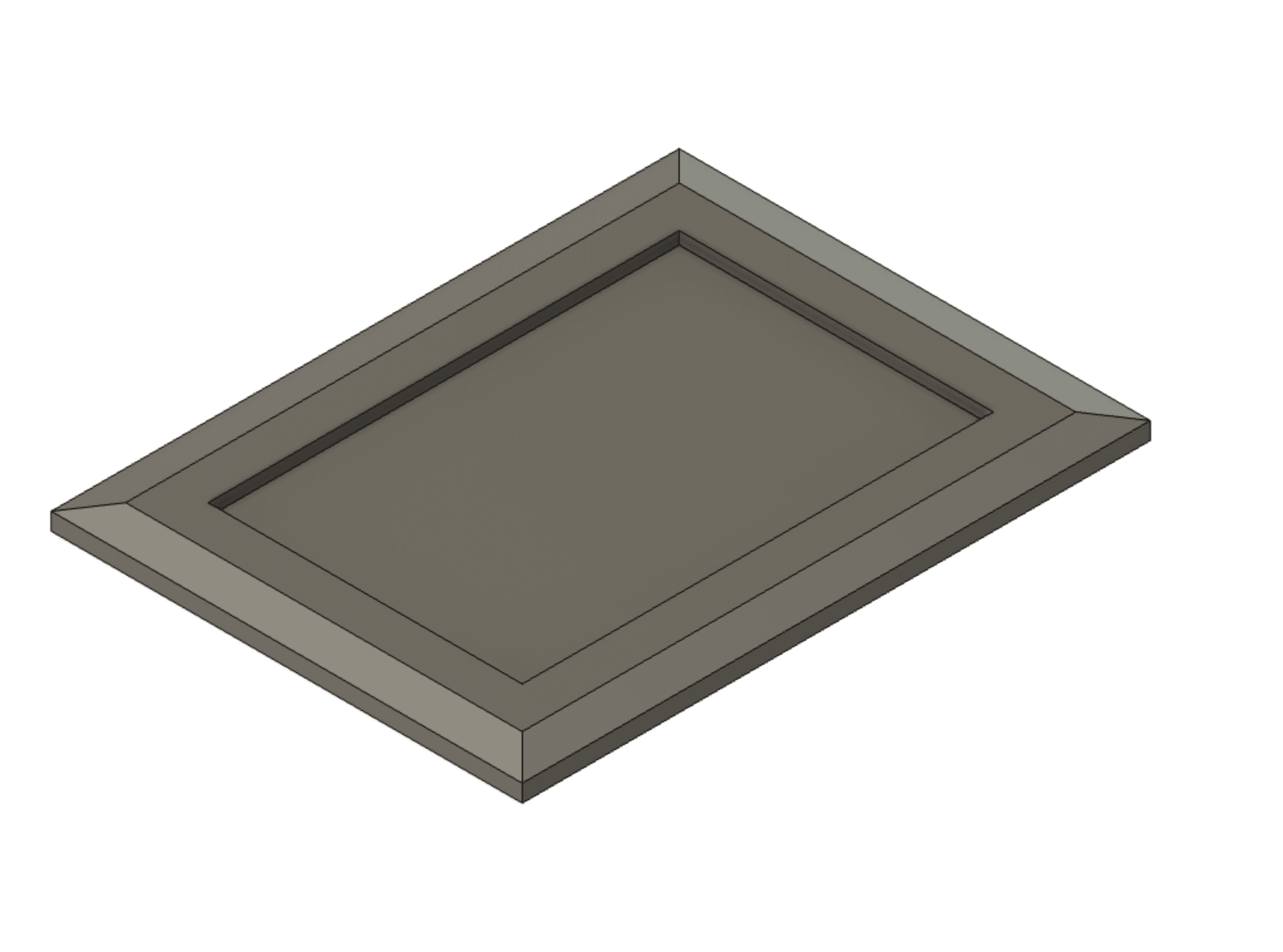 4x6 Picture Frame Template.stl 3d model