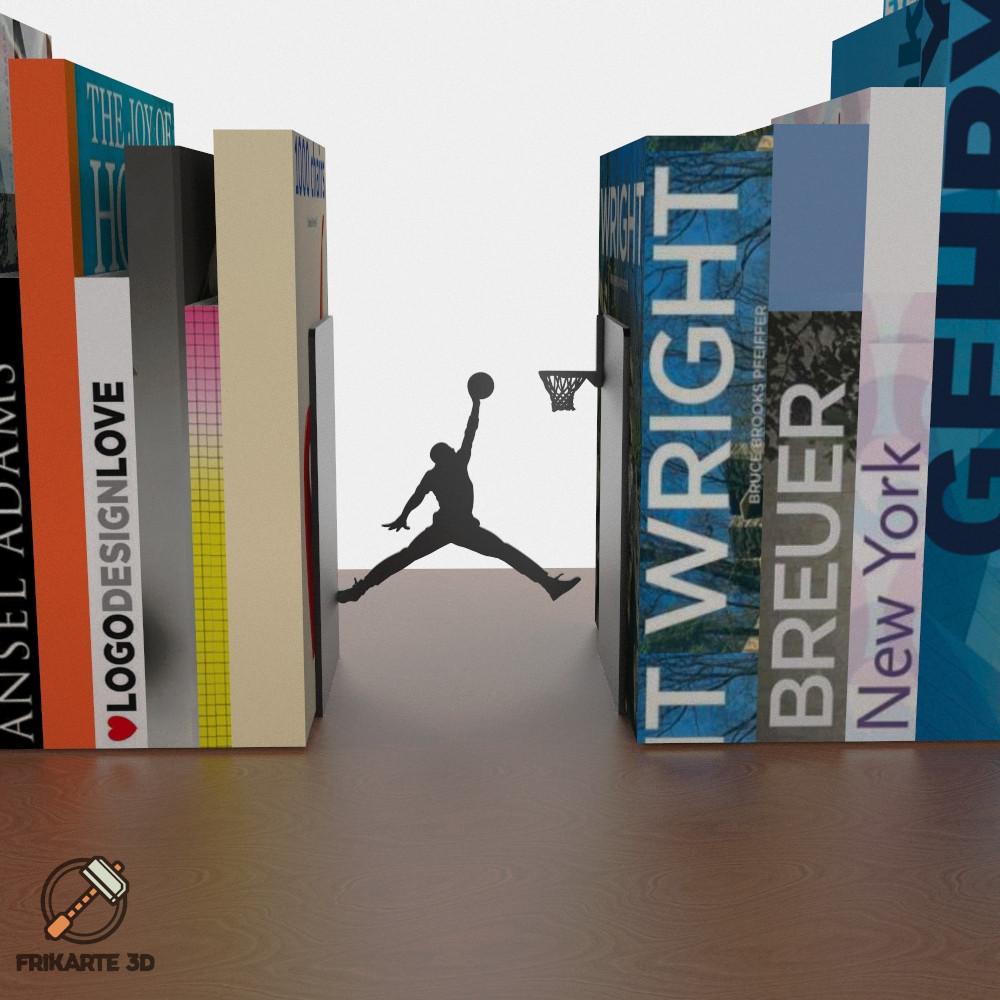 Book Dunk Bookends 🏀📚 3d model