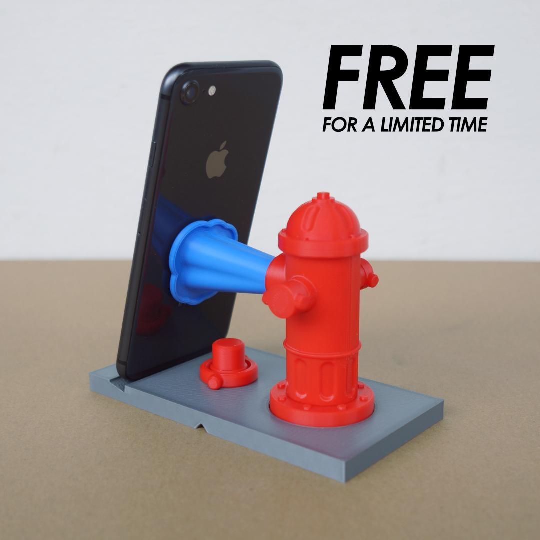 Fire Hydrant Phone/Tablet Stand 3d model