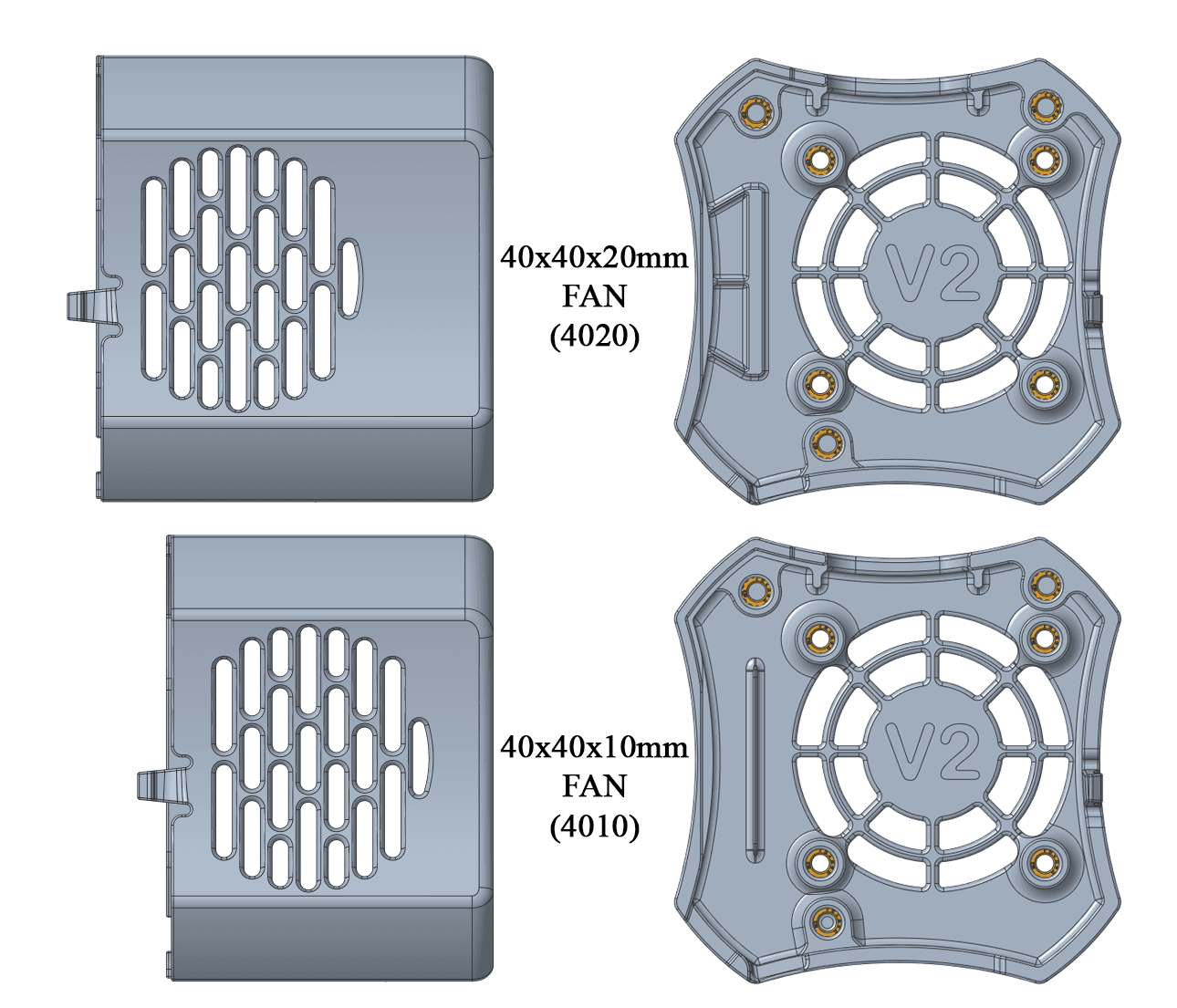 Ender 3V2 Hotend Fan Cover Housing Duct 3d model