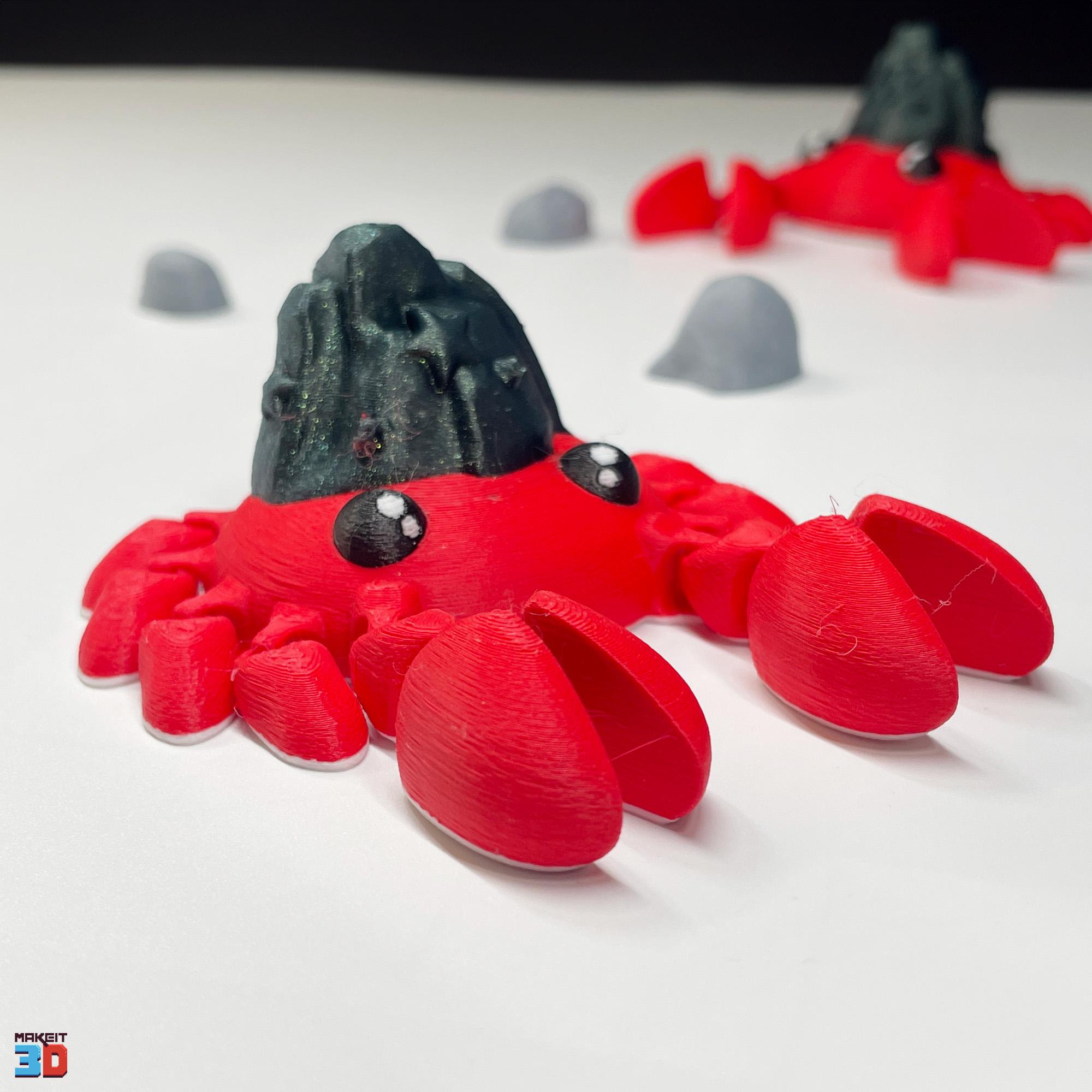 3D Printable Flexi Dune Crab 3d model