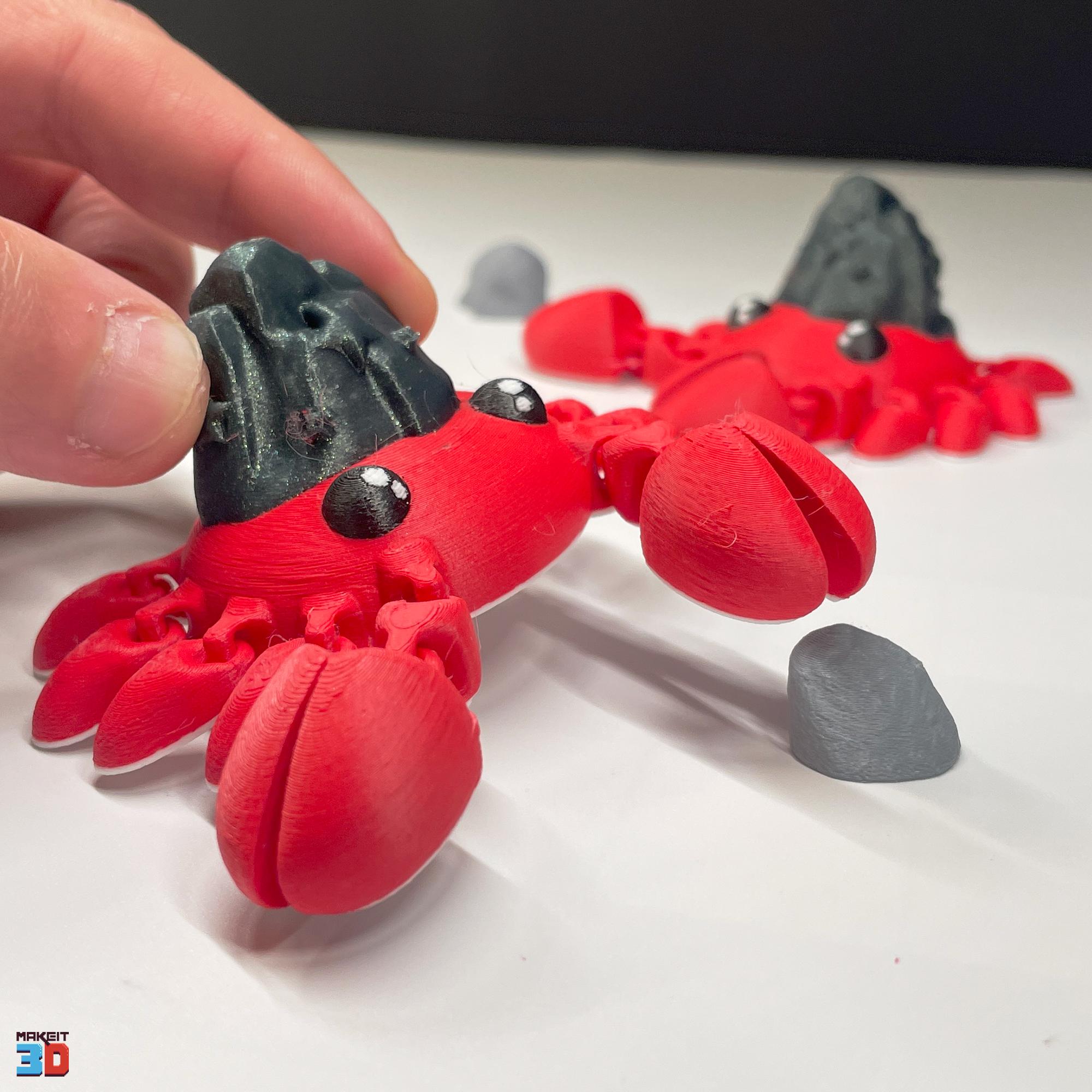 3D Printable Flexi Dune Crab 3d model