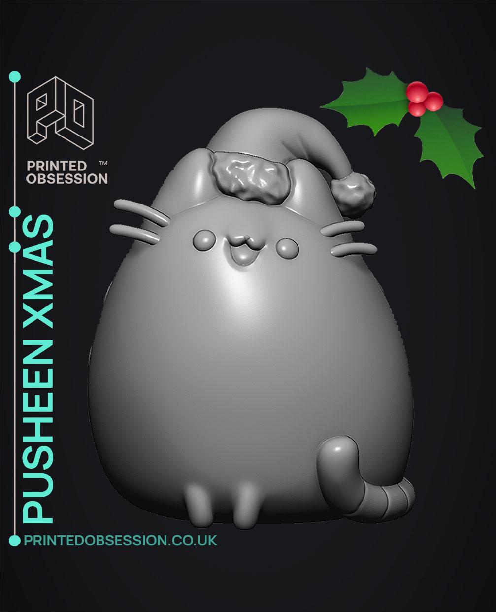 Pusheen Xmas - Fan Art 3d model