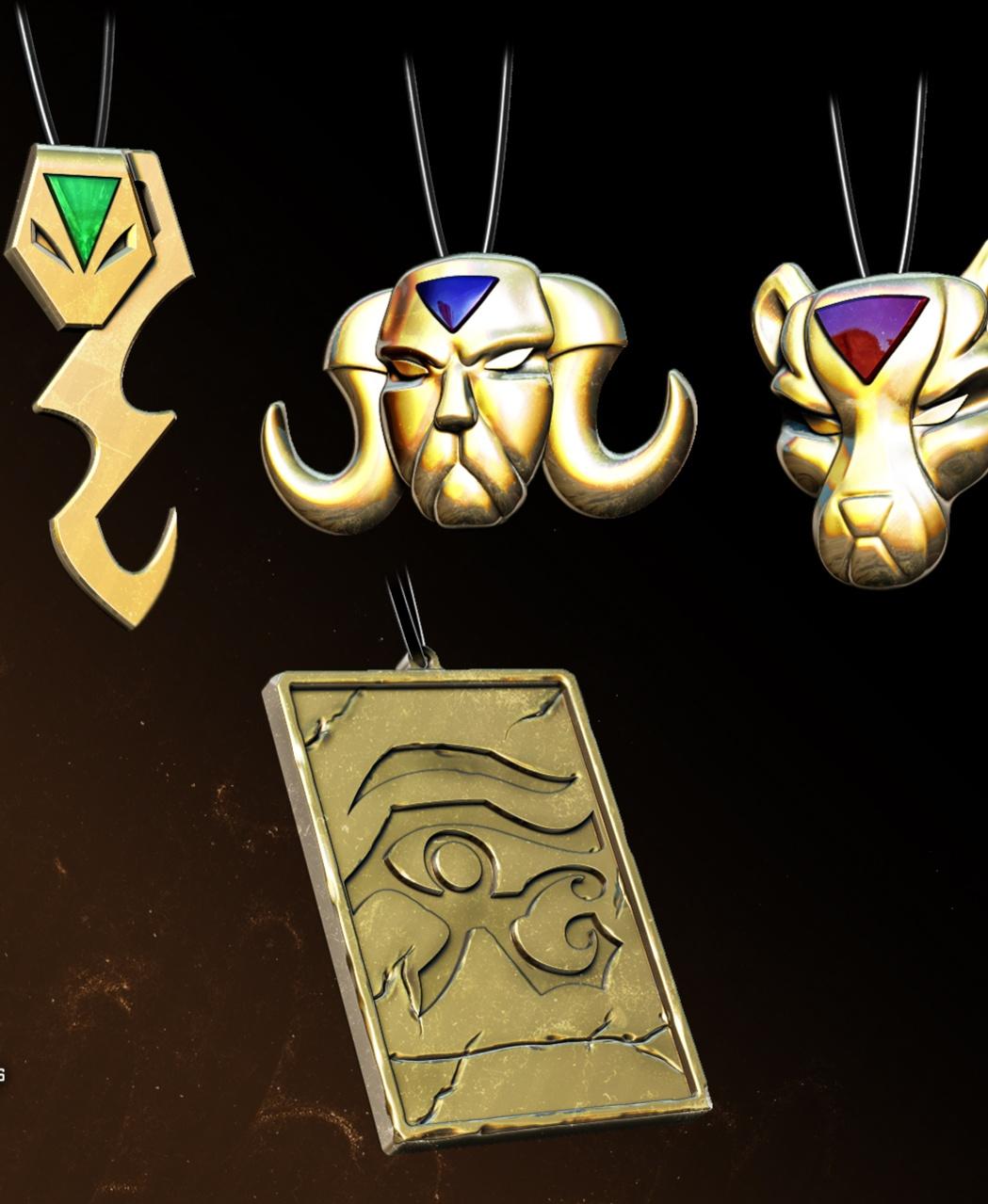 Mummies Alive amulets 3d model