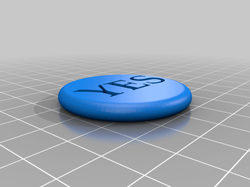 YES YES DOUBLE SIDED COIN 3d model