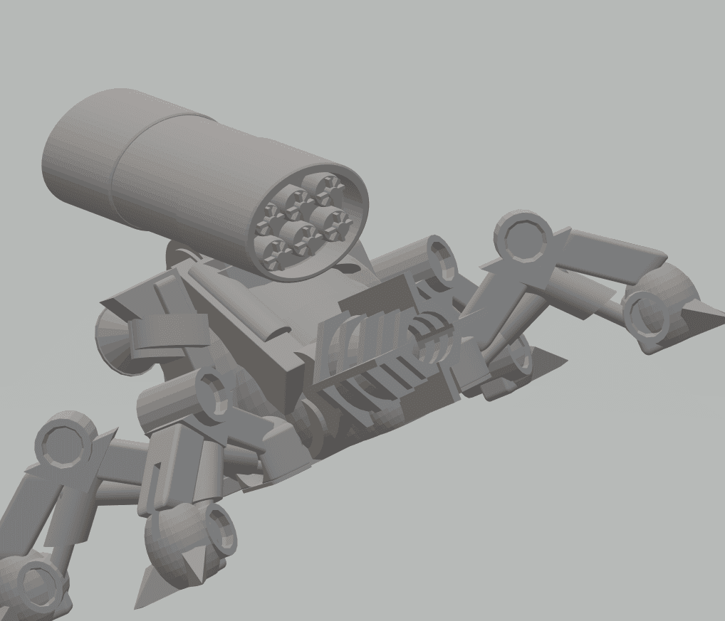 FHW: TiK tAAk Walking torpedo small v1.3 (BoD) 3d model