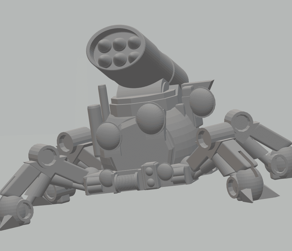 FHW: TiK tAAk Walking torpedo small v1.3 (BoD) 3d model