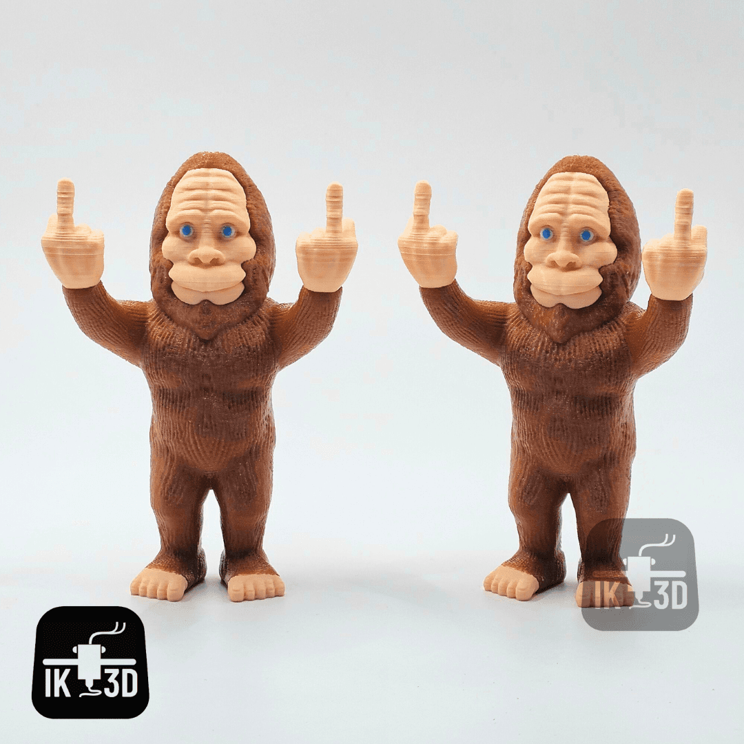 Bigfoot Middle Finger / 3MF Included / No Supports 3d model