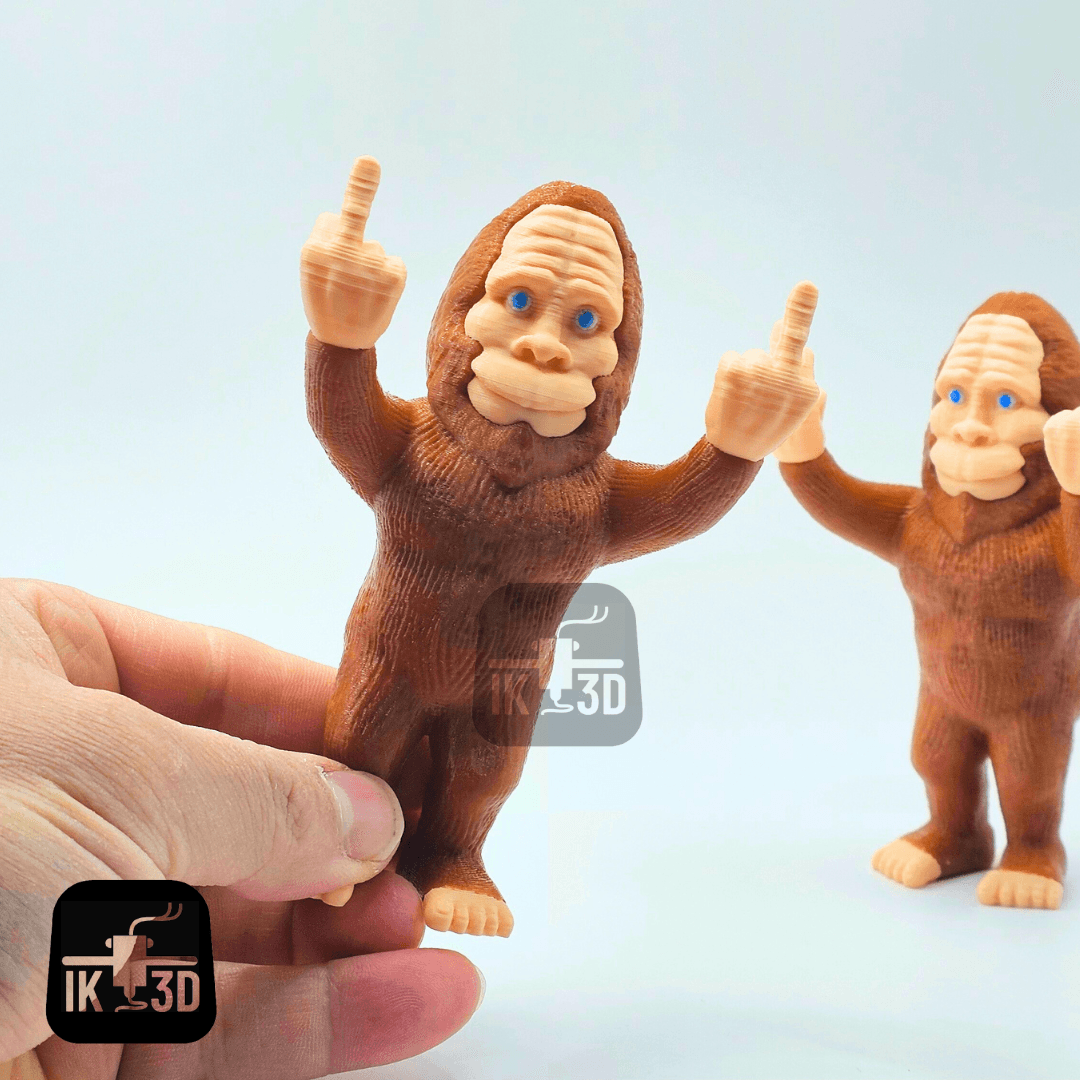 Bigfoot Middle Finger / 3MF Included / No Supports 3d model