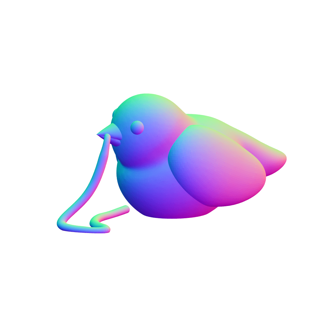 The Spaghetti Dinner (bird) 3d model