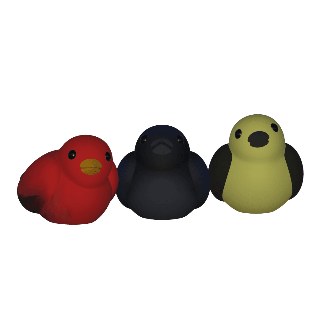 The Spaghetti Dinner (bird) 3d model