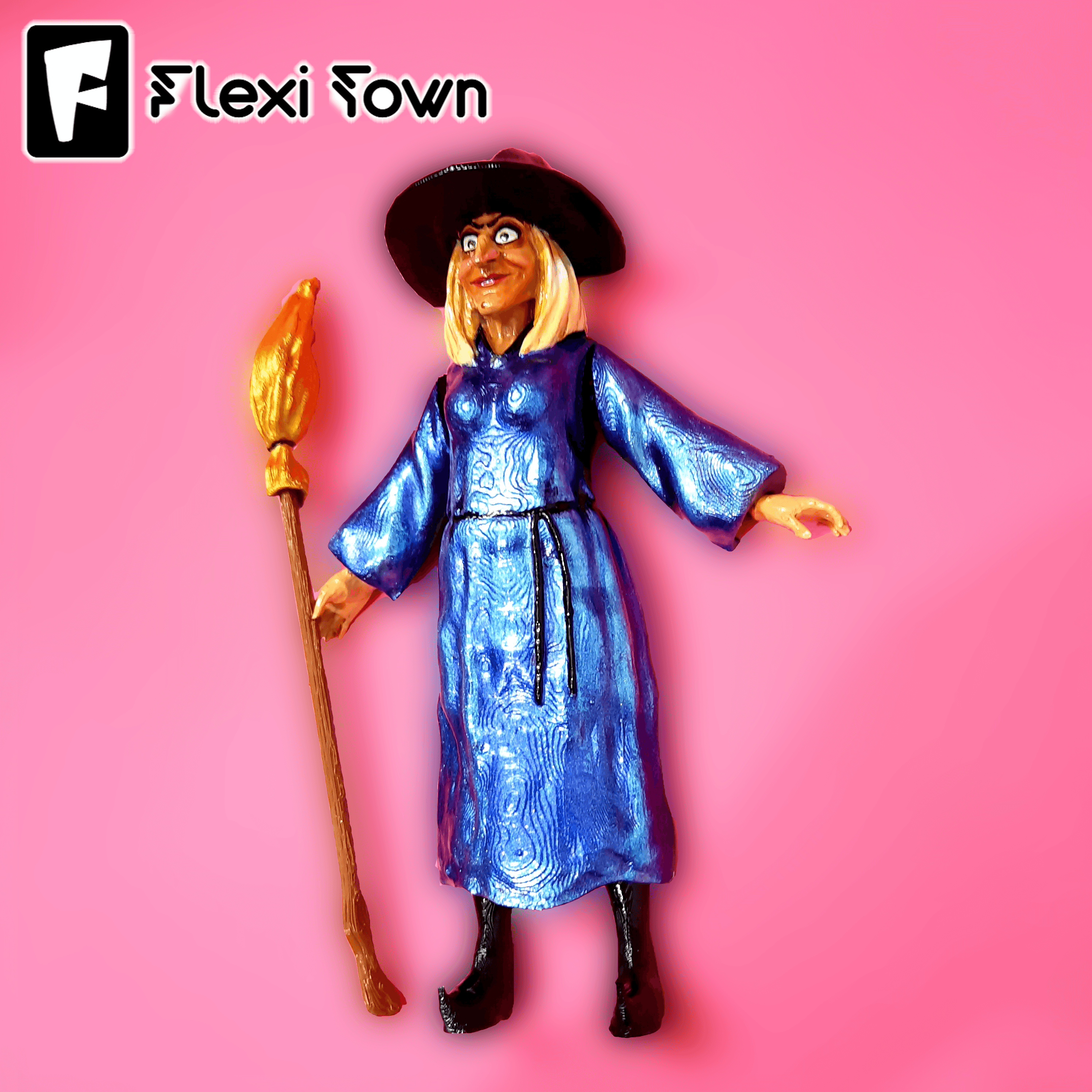 Flexi Print-in-Place Witch  3d model