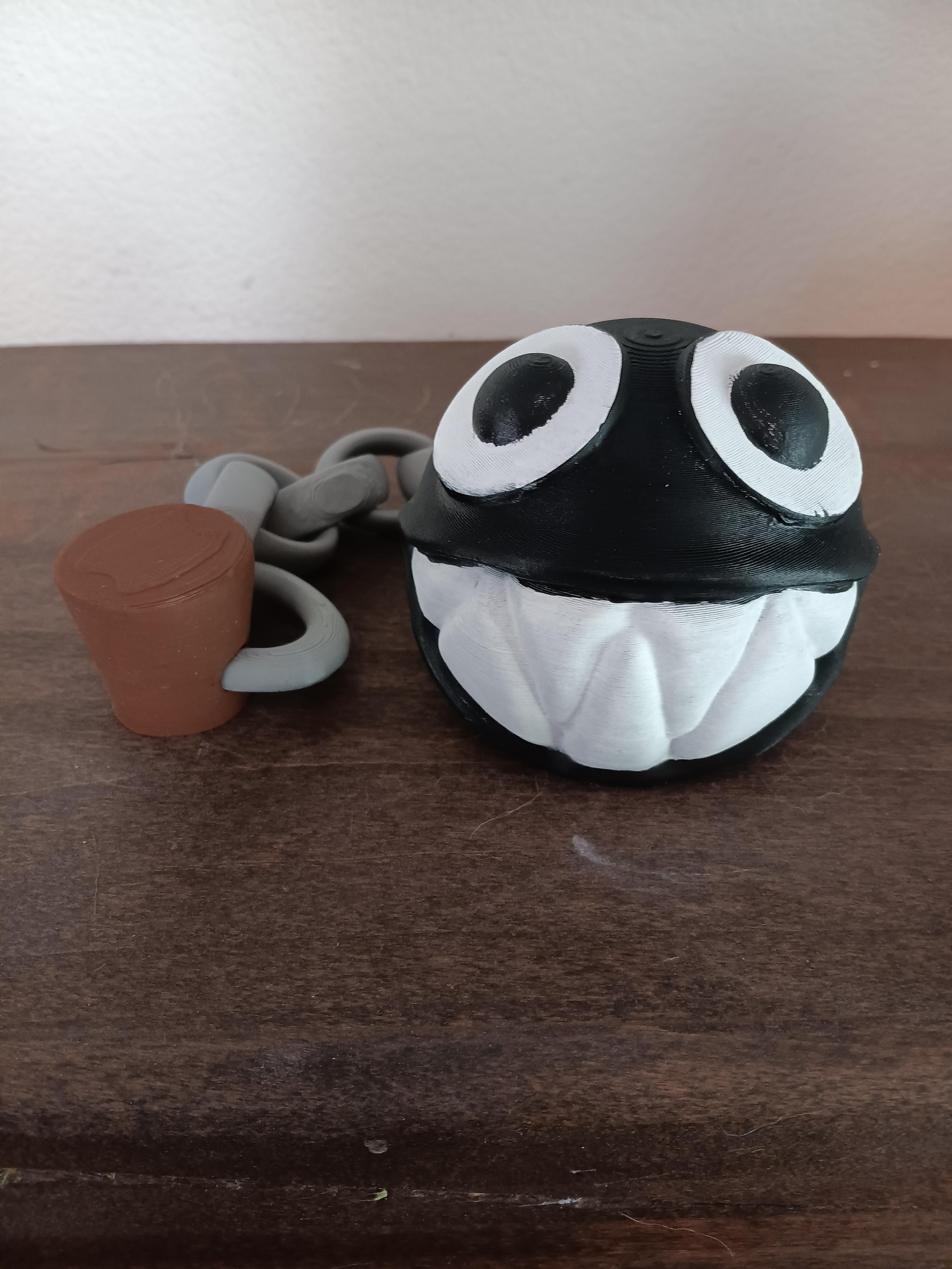 chain chomp - Print in place - articulated - flexi fidget toy 3d model