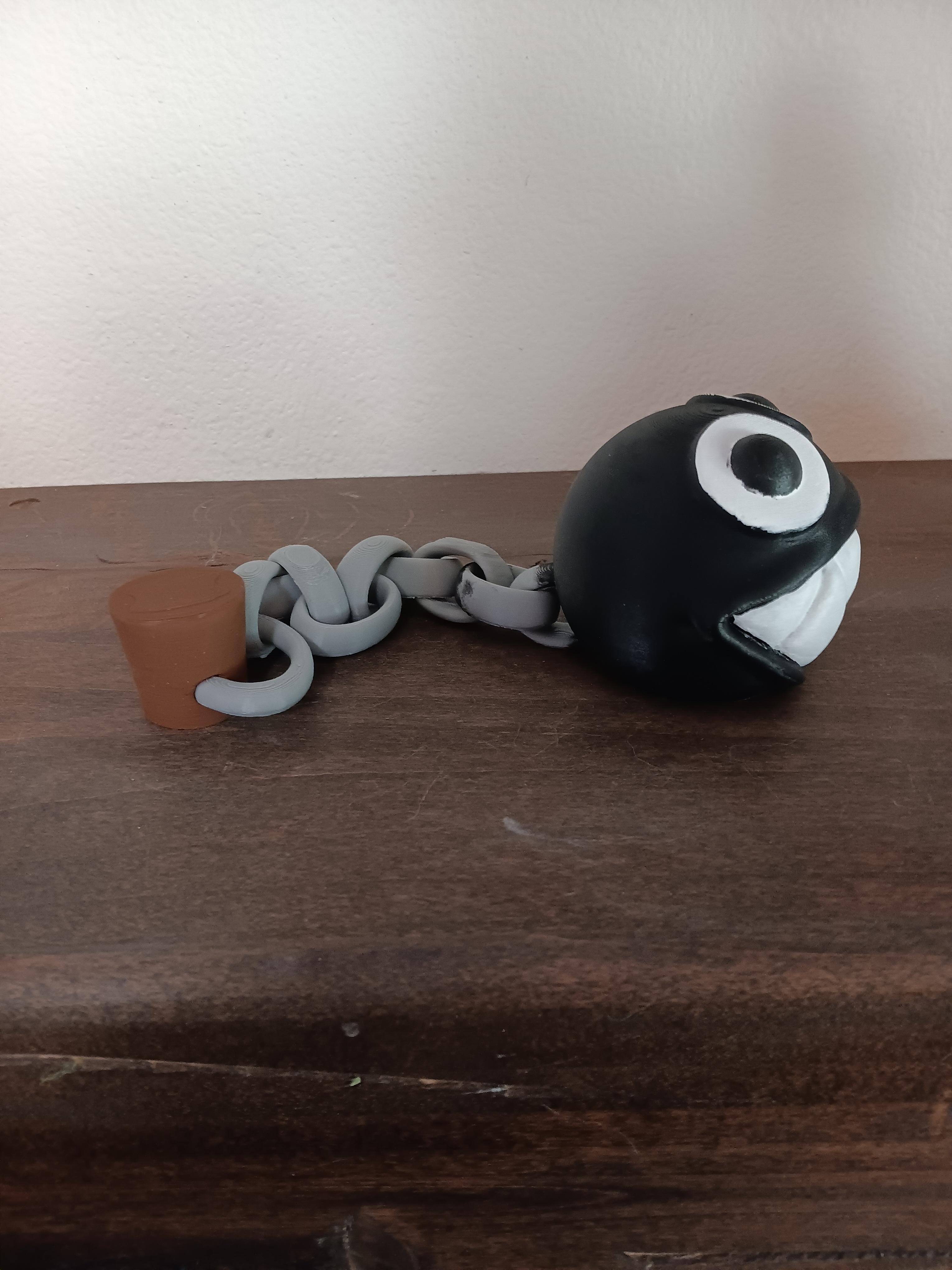 chain chomp - Print in place - articulated - flexi fidget toy 3d model