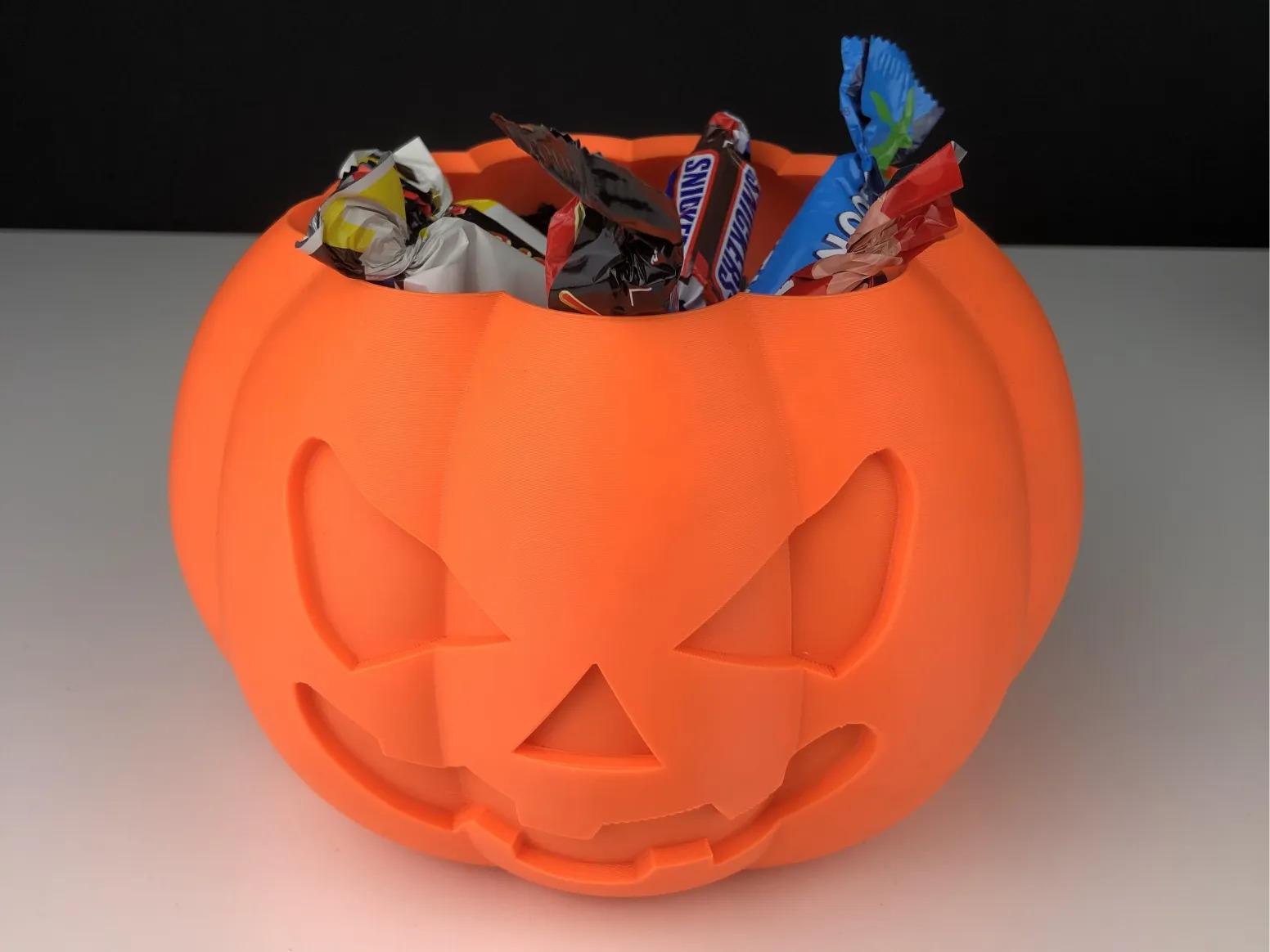 Halloween Pumpkin Bucket Treat 3d model