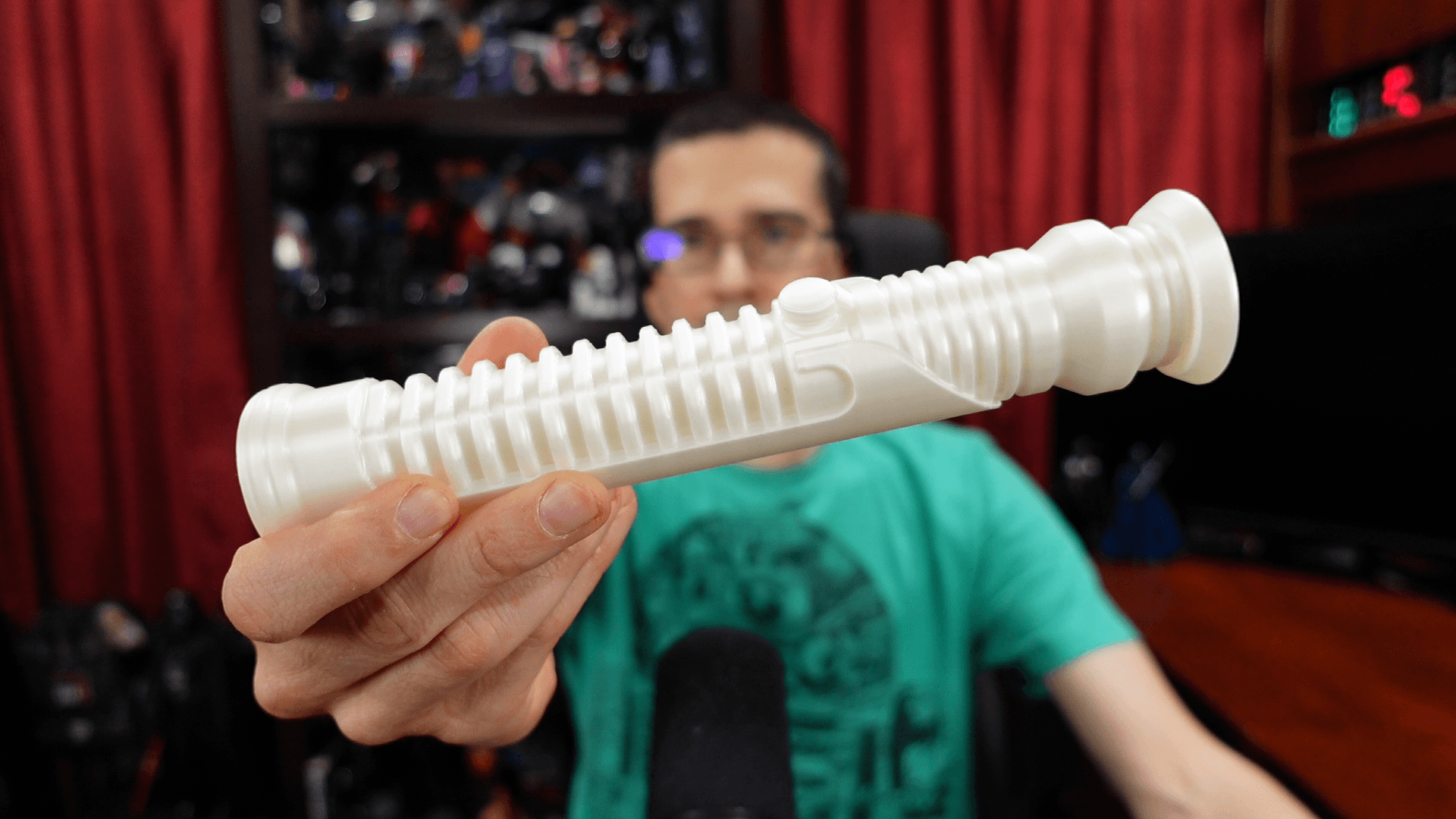 Qui Gon's Print-In-Place Lightsaber - *bzzzzzzzzzzzzzzzsht* - 3d model