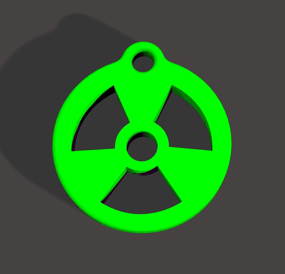 Nuke Keychain 3d model