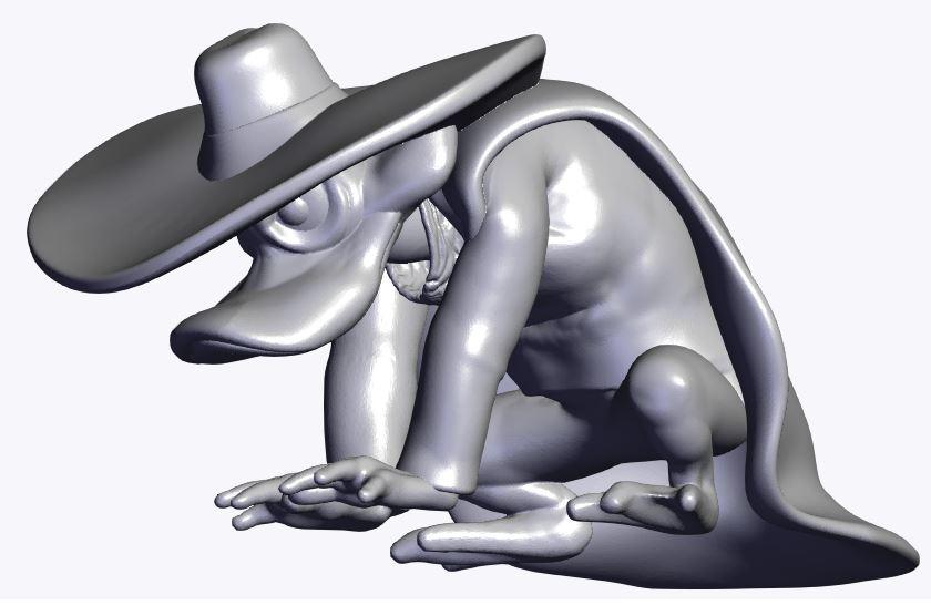 DarkWing Looking Off Rooftop 3d model