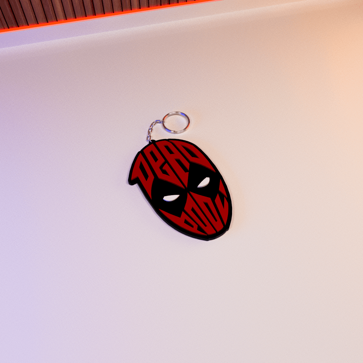 DEADPOOL - KEYCHAIN 3d model