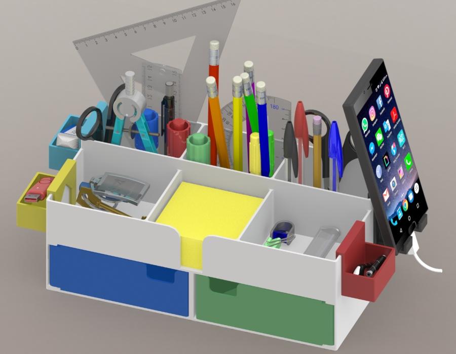 Desk Organizer IV 3d model