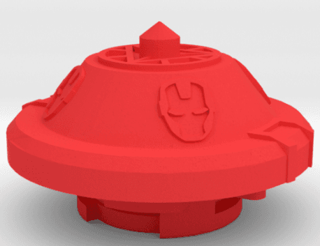 BEYBLADE IRONMAN | COMPLETE | MARVEL SERIES 3d model