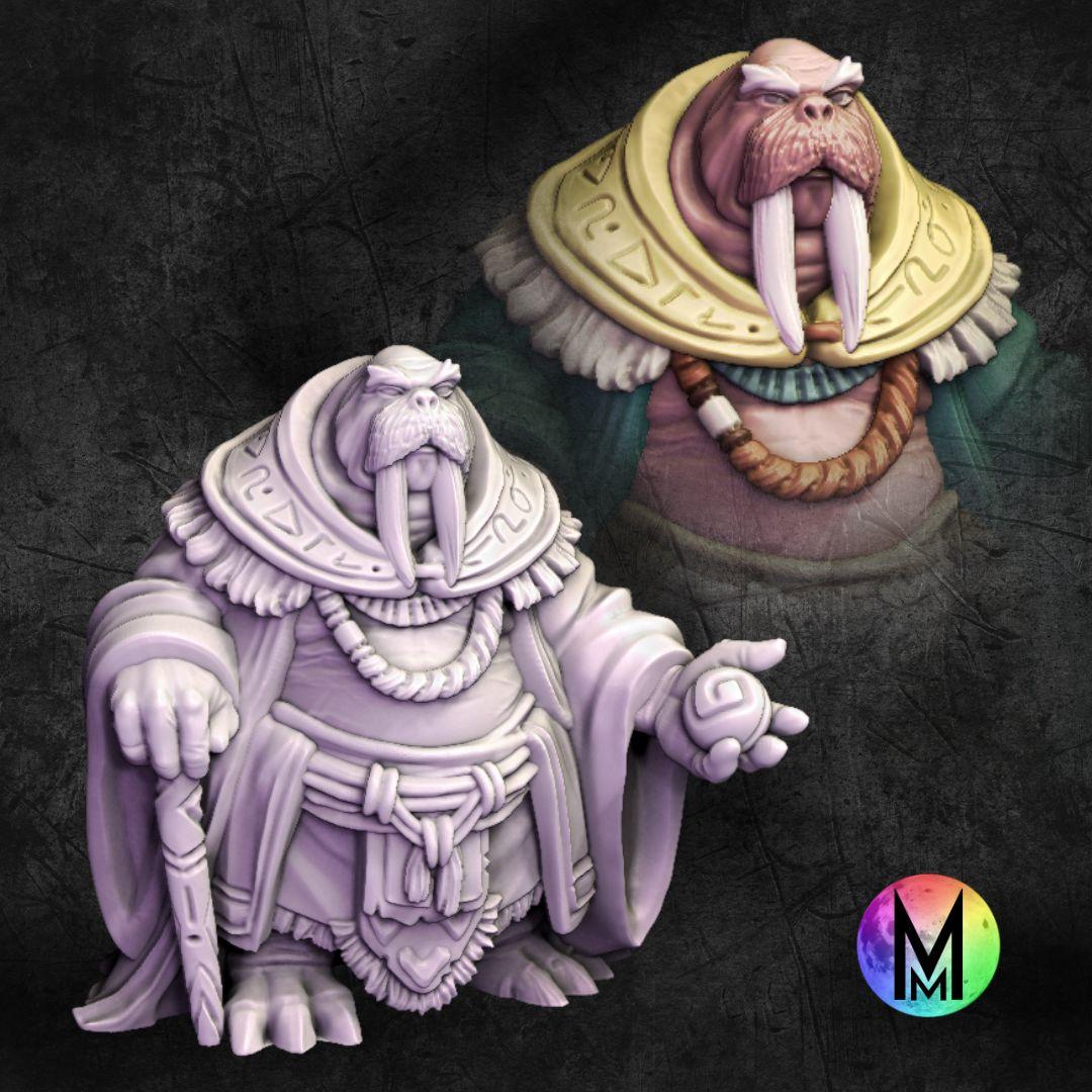 Set of 5 Morusians (Walrus people / Tuskarr / Tusken / Thanoi ) 3d model