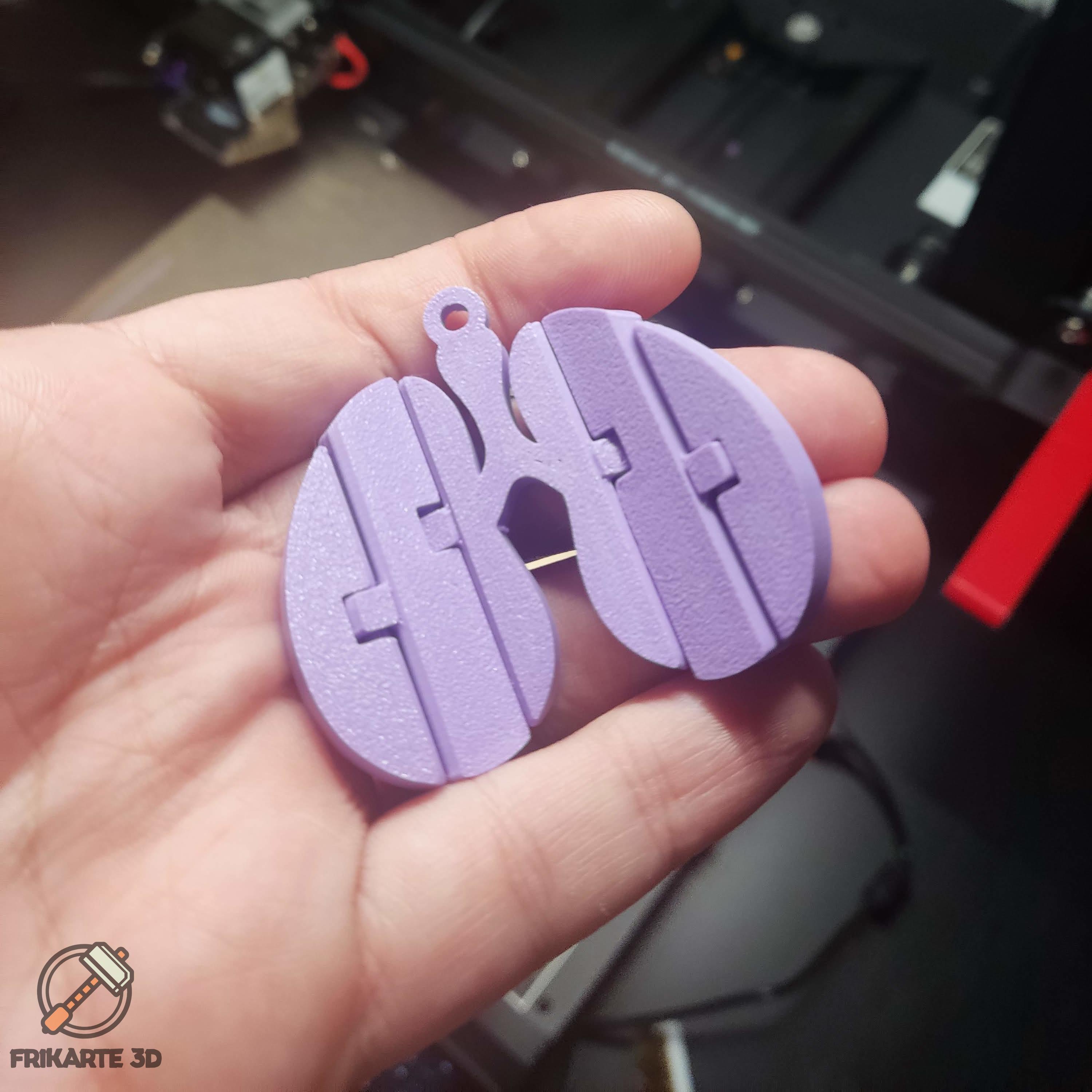 Flexi Lungs Keychain 3d model