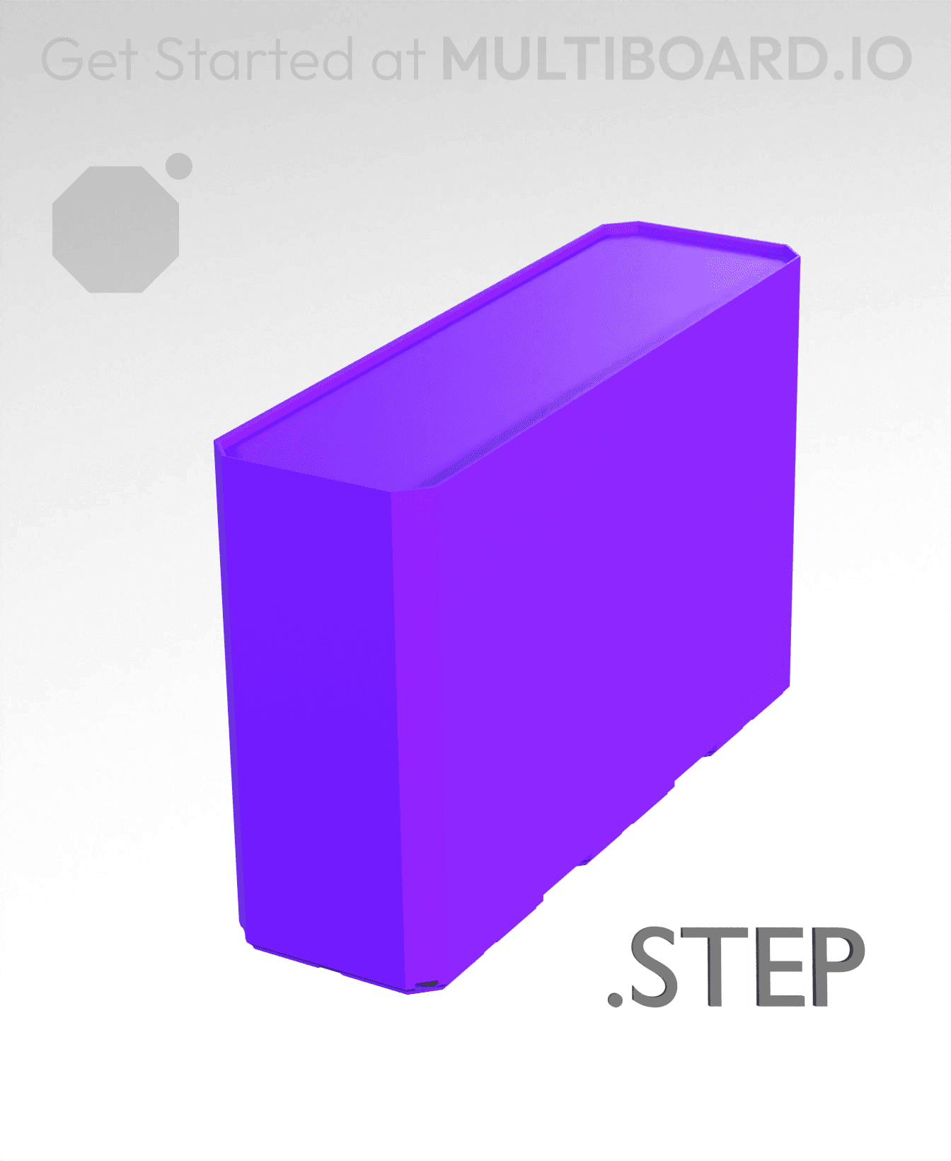 1x3x2 - Multibin Insert - STEP Remixing File 3d model