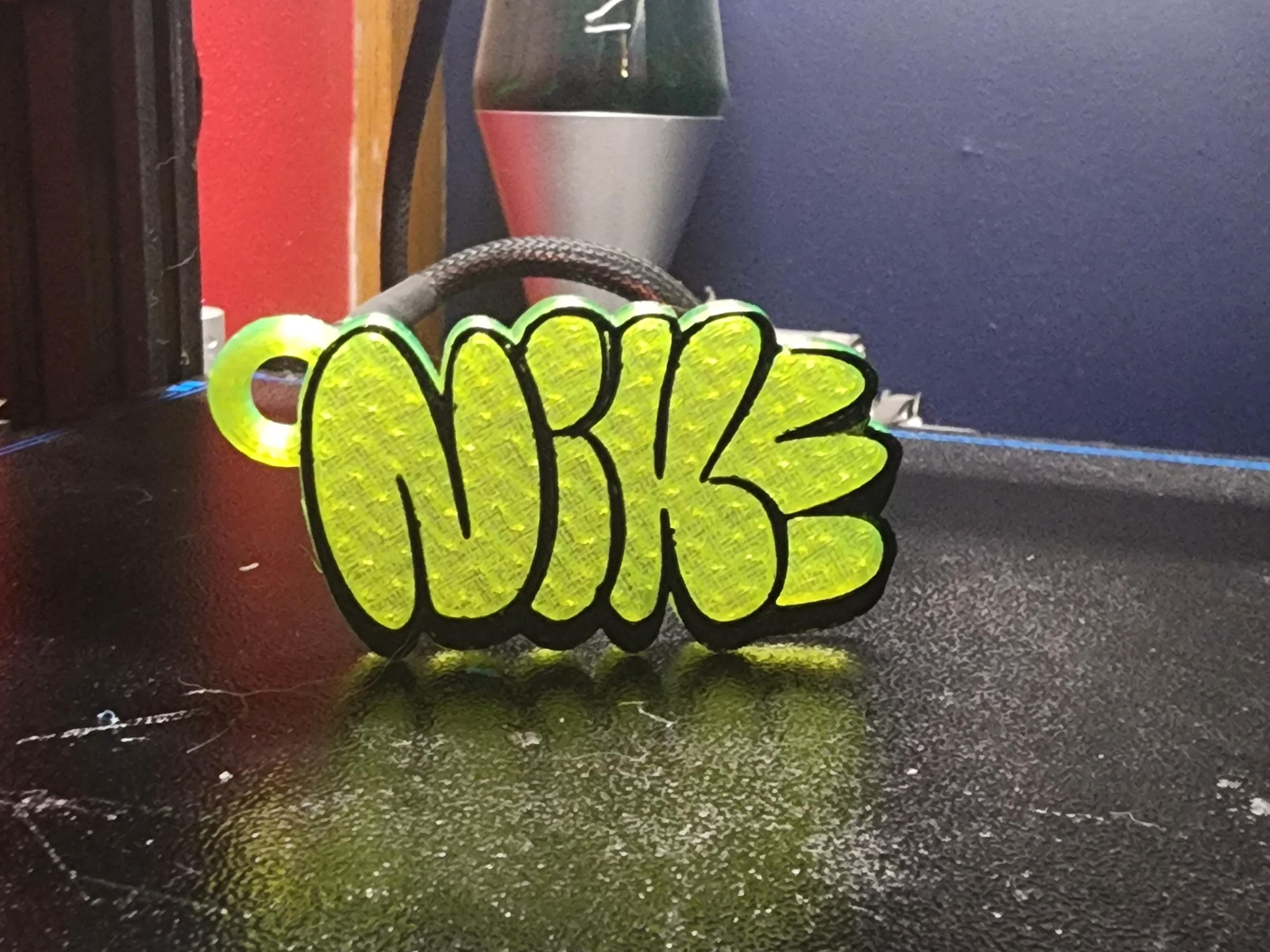 Bubble Nike Keychain 3d model