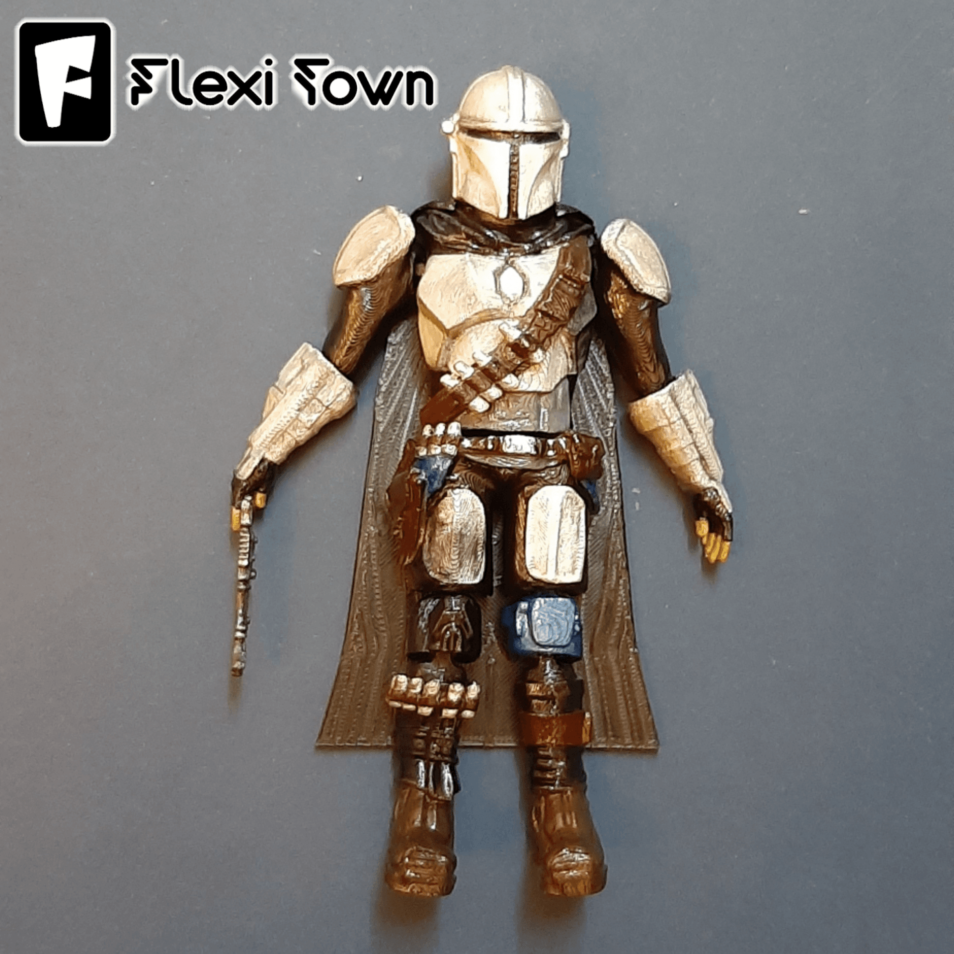 Flexi Print-in-Place Mandalorian 3d model