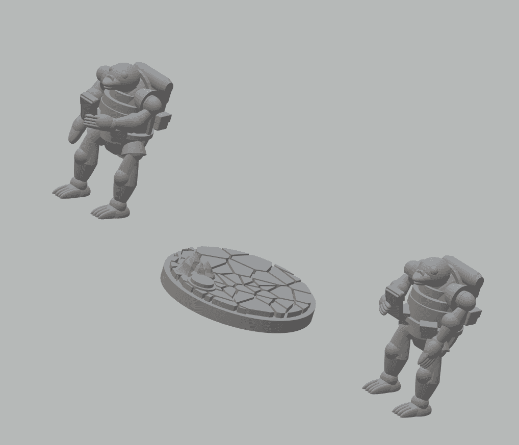 FHW Turtle trooper with range finder 3d model