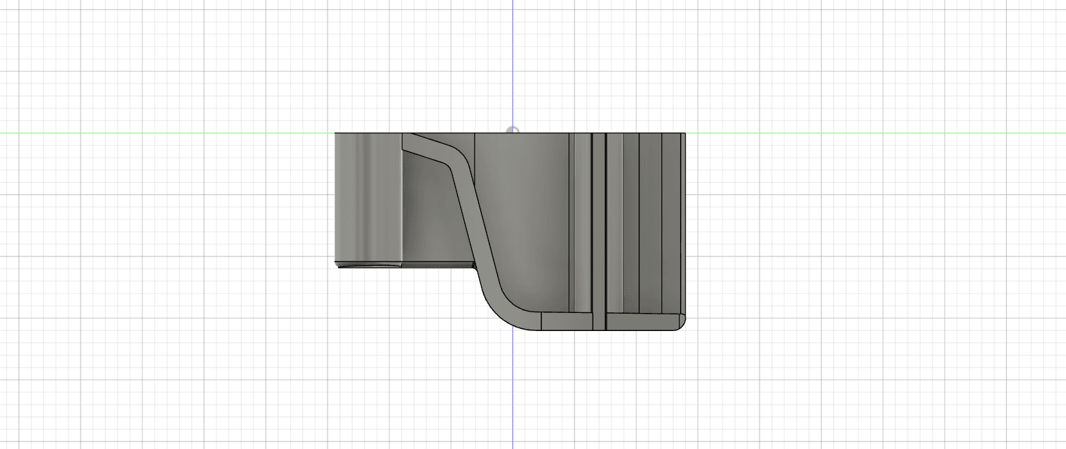 Grip wing for 1-Gang 18 cu. in. Round Old Work Electrical Box 3d model