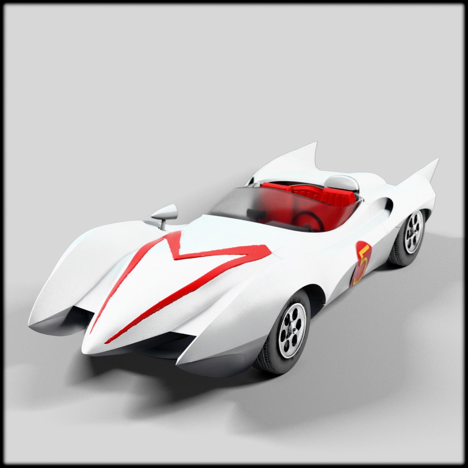 Mach 5 Replica 3D Model - Speed Racer Iconic Car 3d model