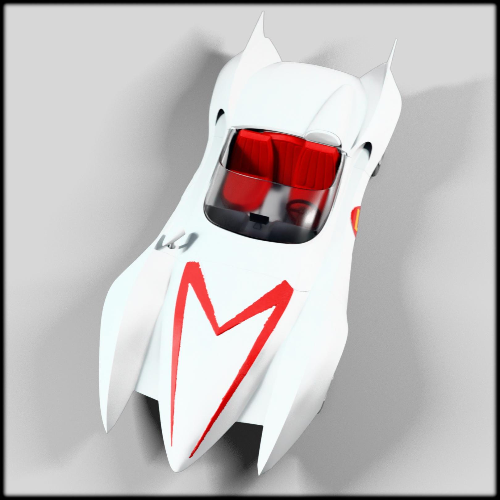 Mach 5 Replica 3D Model - Speed Racer Iconic Car 3d model