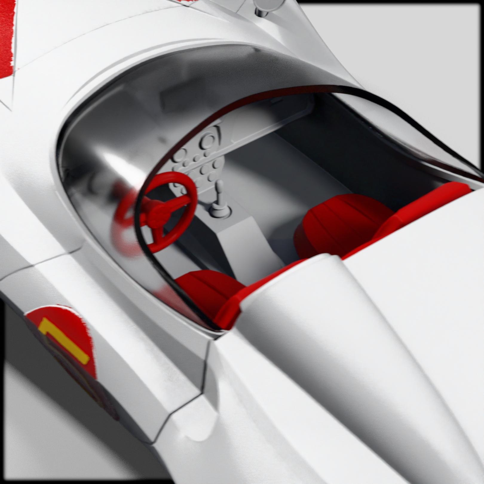 Mach 5 Replica 3D Model - Speed Racer Iconic Car 3d model