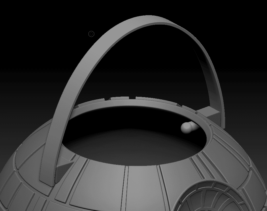 Death Star Halloween Candy Bucket 3d model