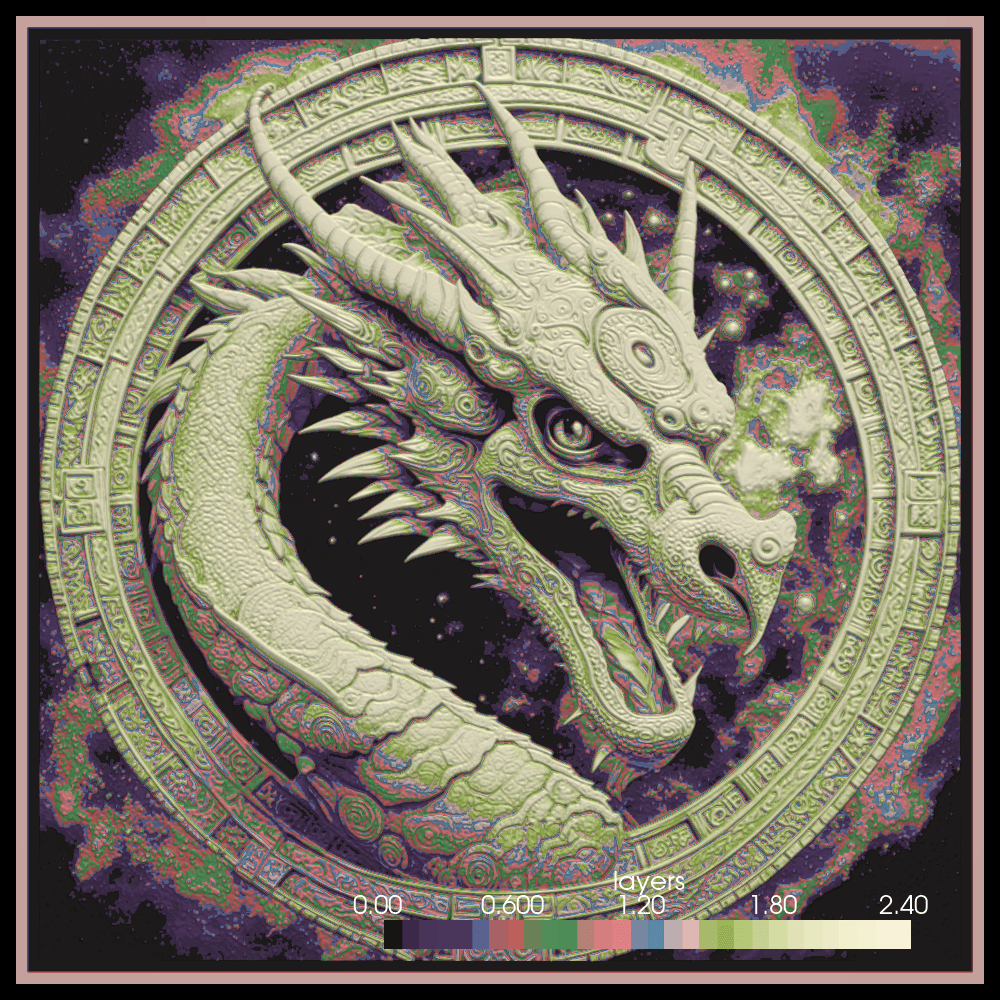 Dragon Painting 3d model