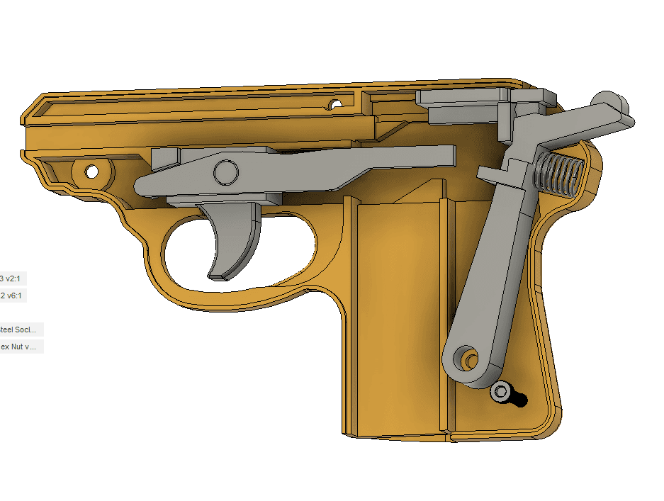 CANDY GAT - THE 3D PRINTABLE CANDY SHOOTER 3d model