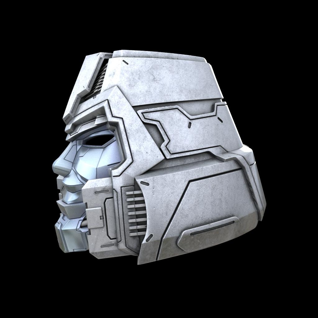 Megatron G1 Helmet 3d model