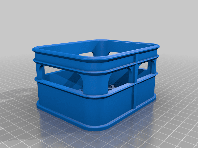 Beer Crate Stackable Storage 3d model