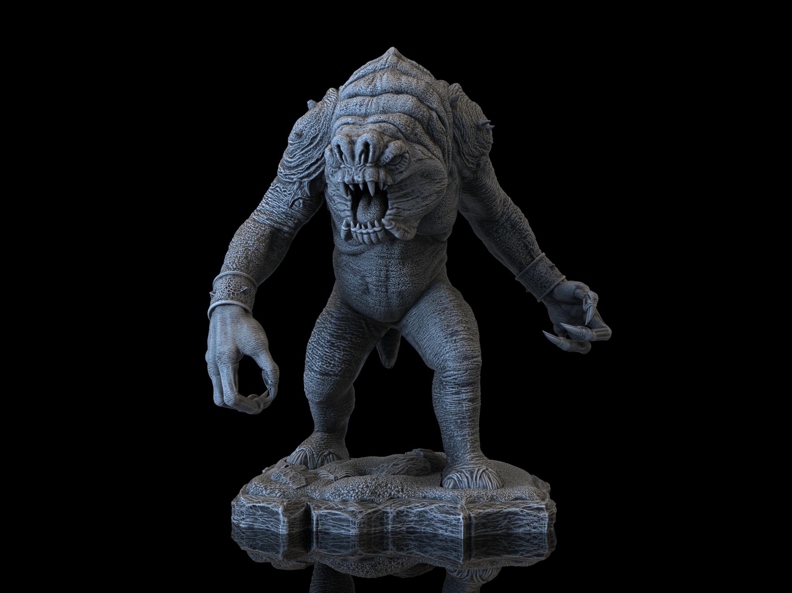 Rancor Figure (Pre-Supported) 3d model