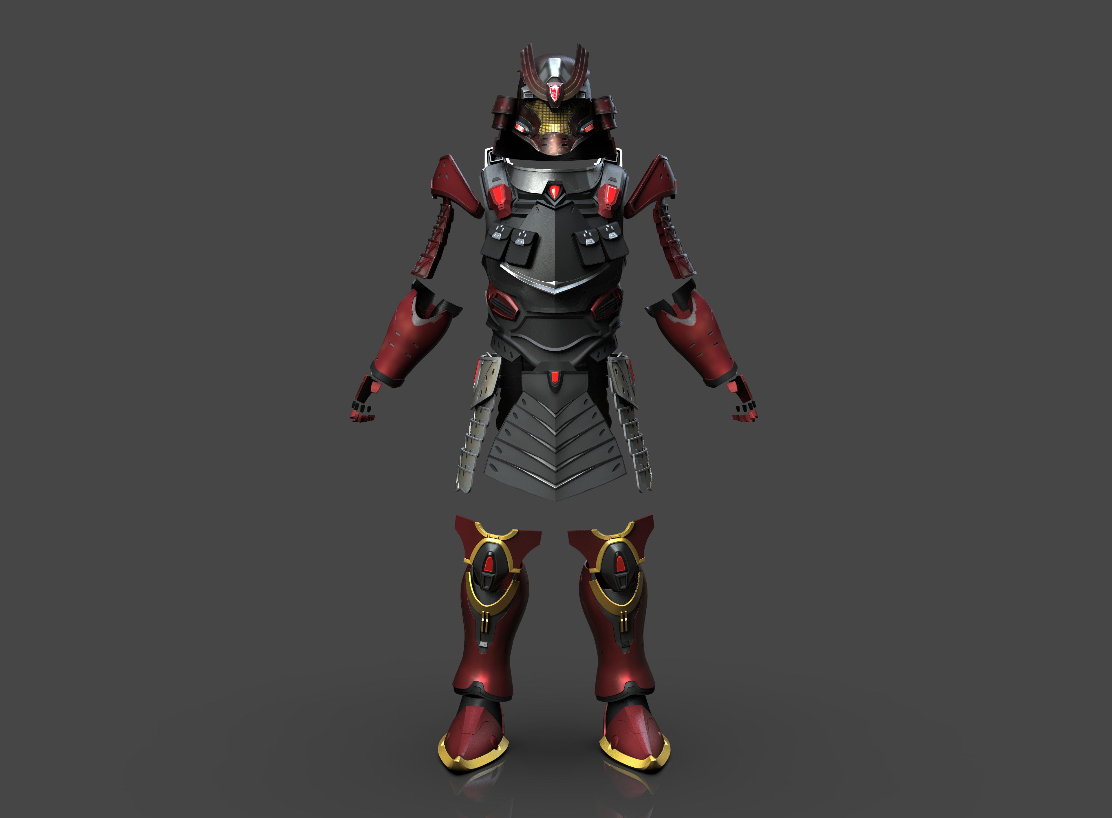 Halo Samurai Armor 3d model