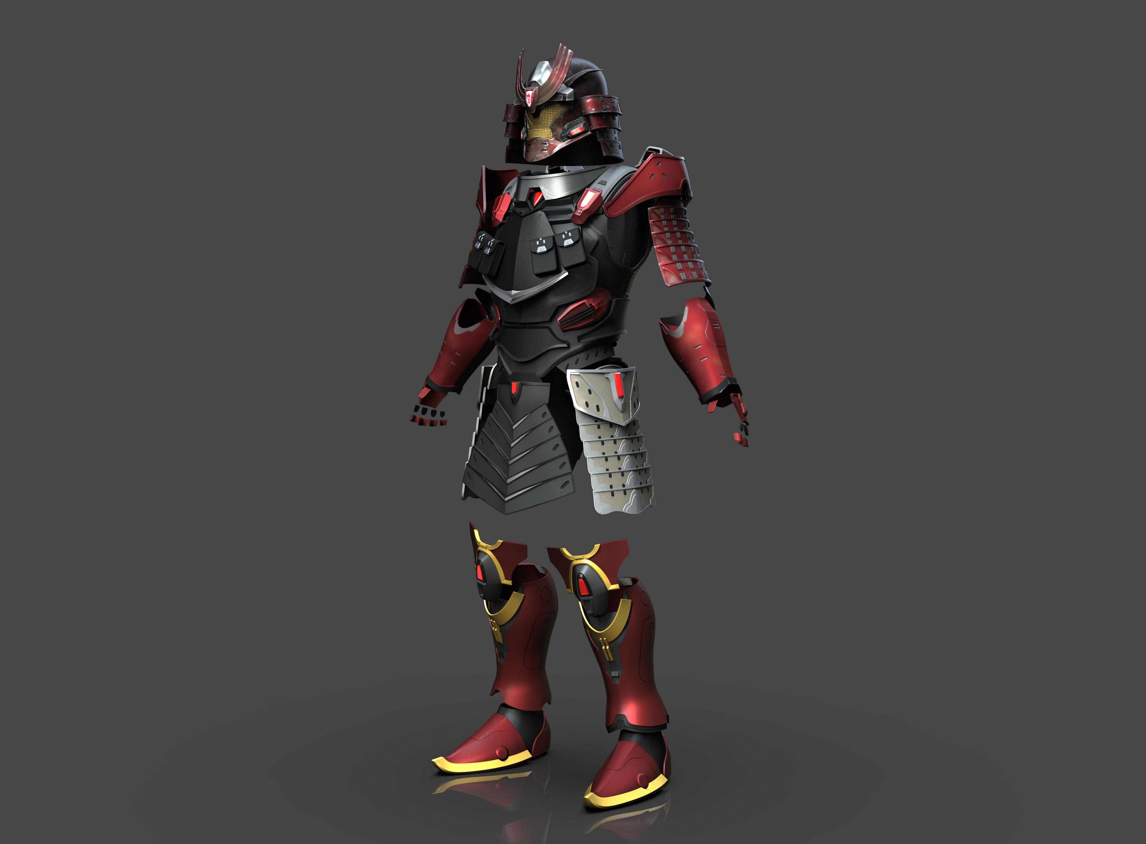 Halo Samurai Armor 3d model